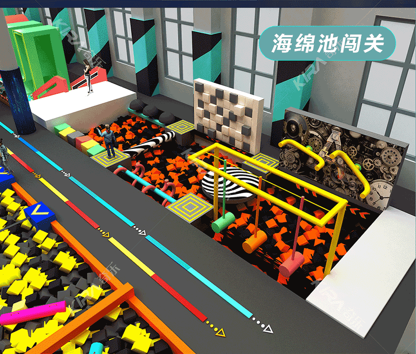 全新親子樂園是比較大型的室內樂園，綜合型室內樂園，